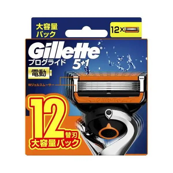 Set 12 lưỡi dao cạo râu thay thế Gillette Fusion 5 lưỡi lép