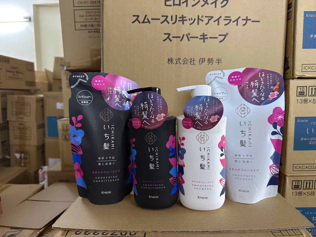 Dầu gội Ichikami trắng chai 480m l+ 1 túi 480g