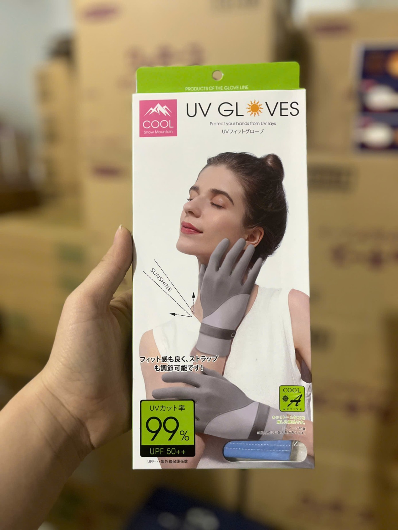 Găng tay chống nắng làm mát UV Gloves 99% UPF50++ Cool A Active