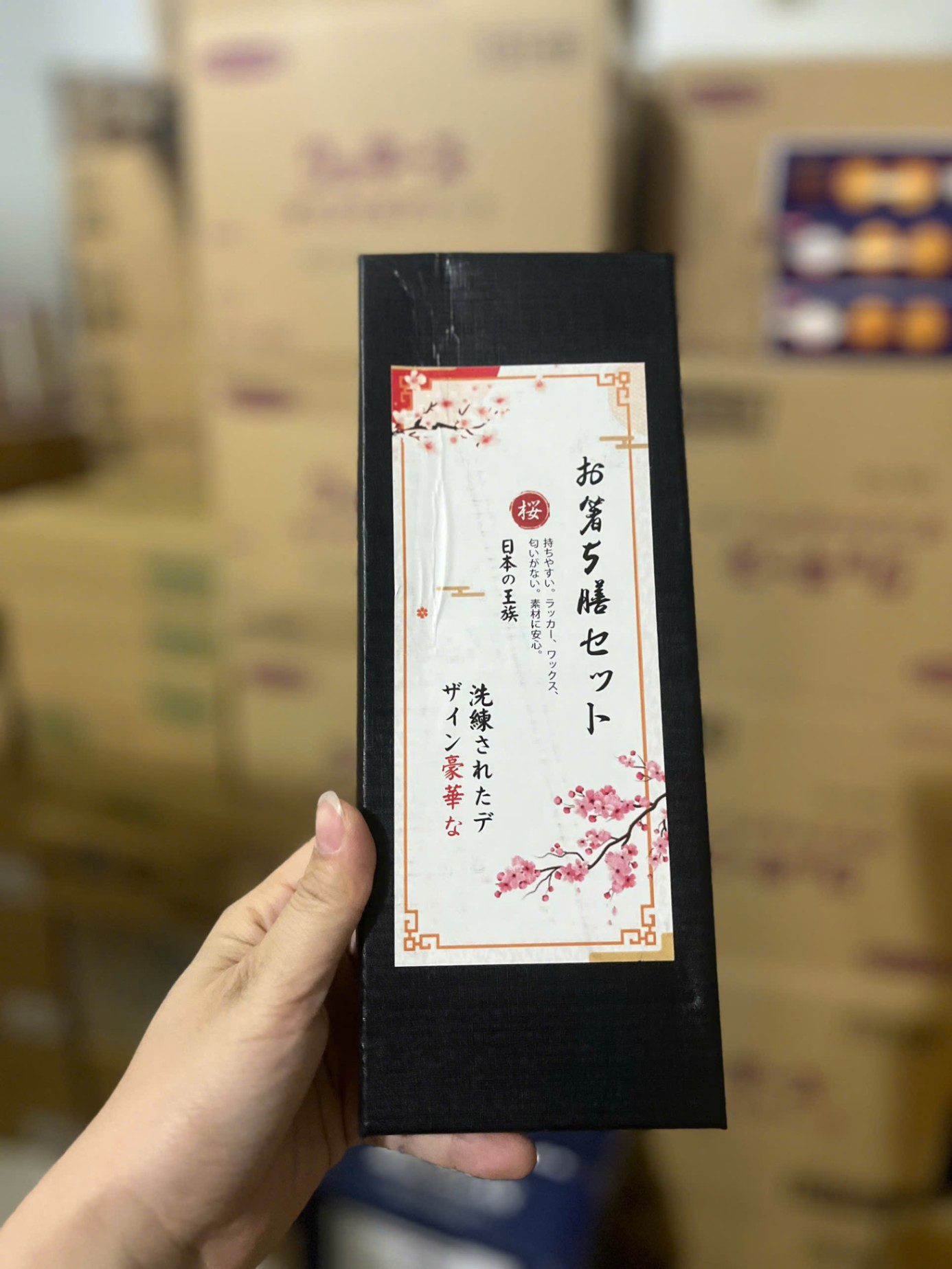 Set 5 đôi đũa gỗ Utage Irodori Bashi trơn