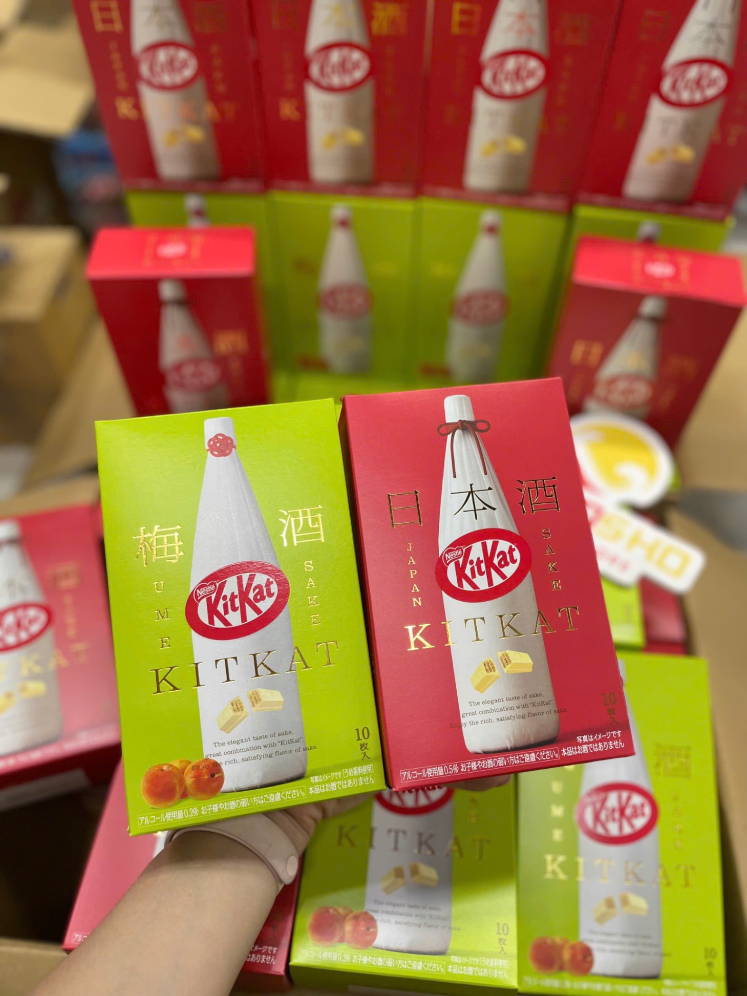 Bánh kitkat vị rươu sake phiên bản giới hạn Nhật Bản hộp 10 thanh