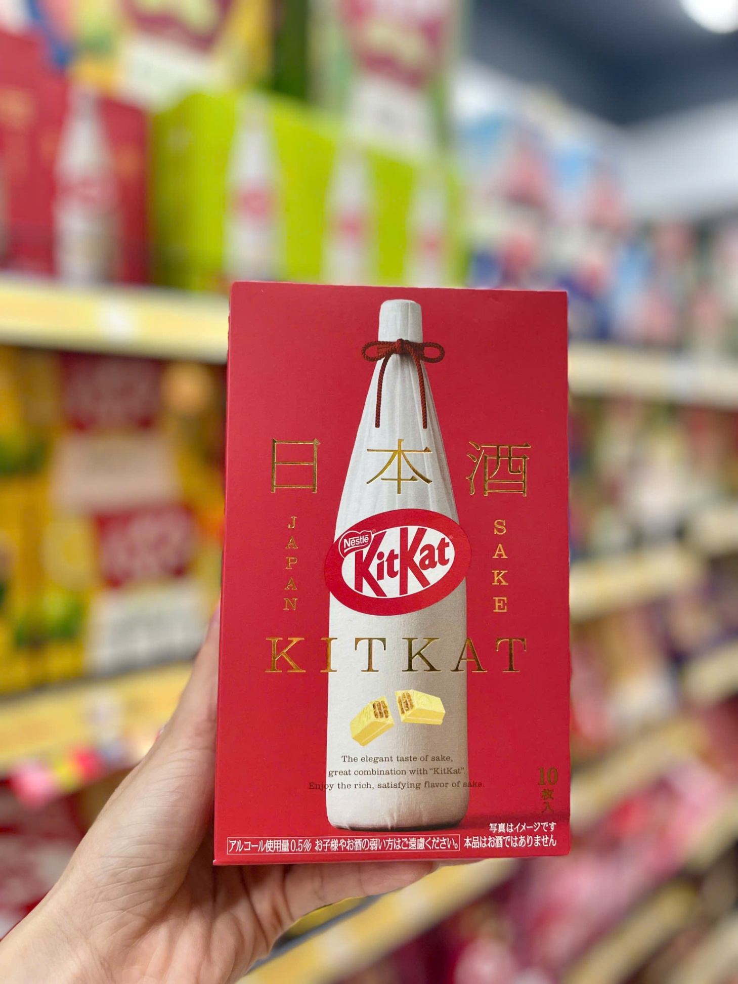 Bánh kitkat vị rươu sake phiên bản giới hạn Nhật Bản hộp 10 thanh