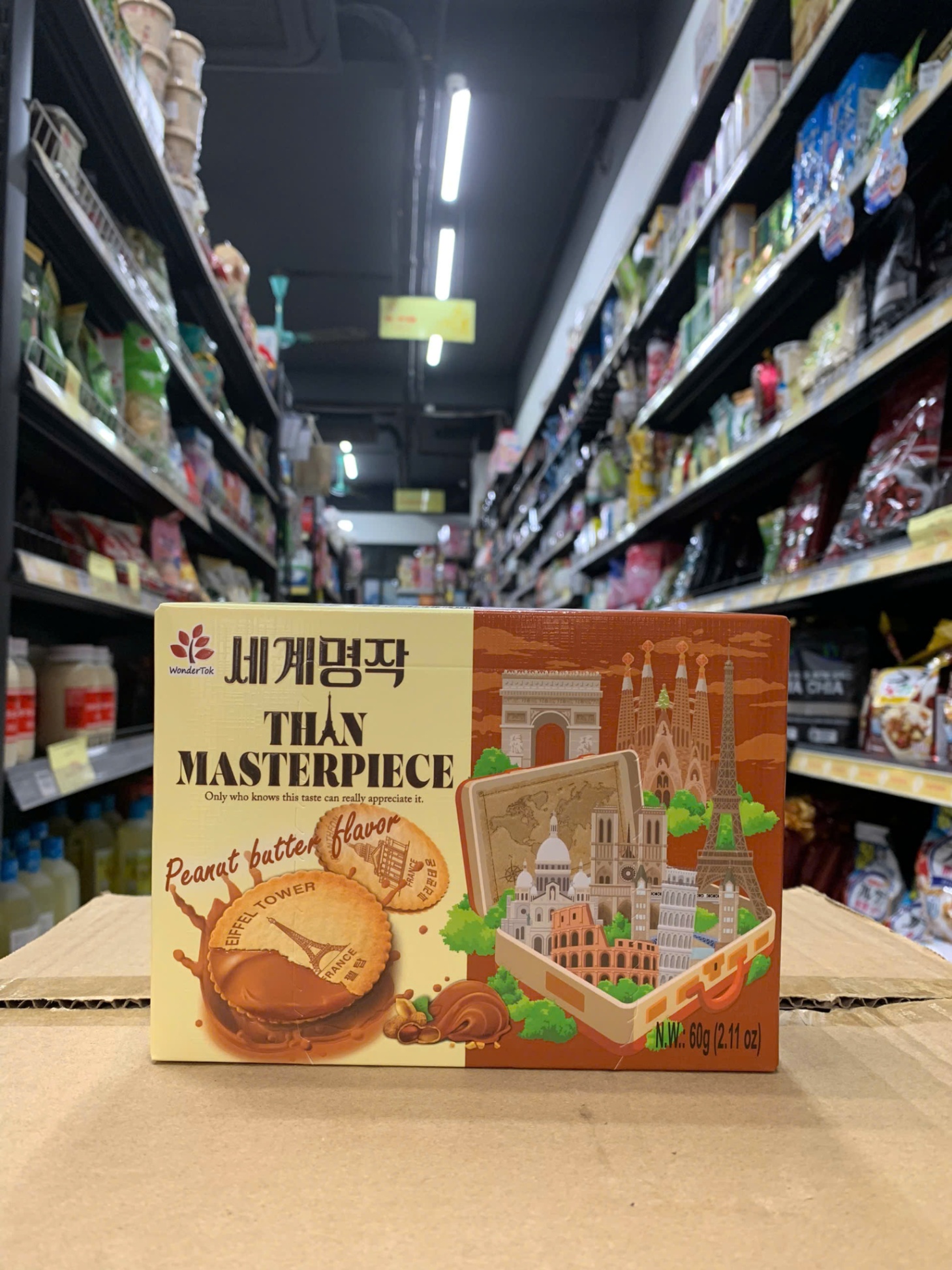 Bánh quy vị bơ đậu phộng hộp 60g