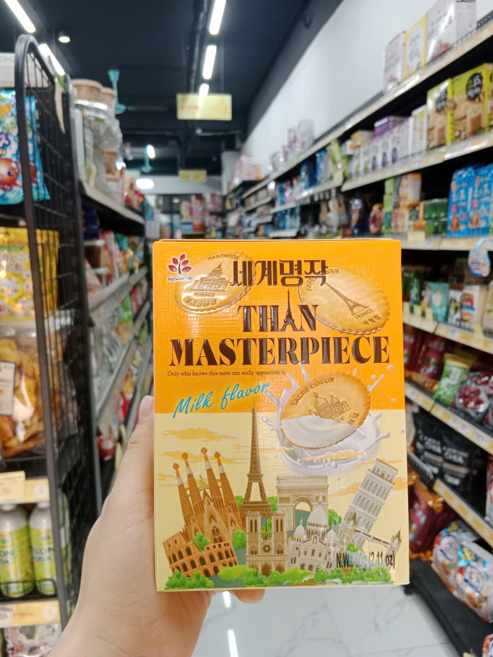 Bánh quy wondertok vị sữa hộp 60g