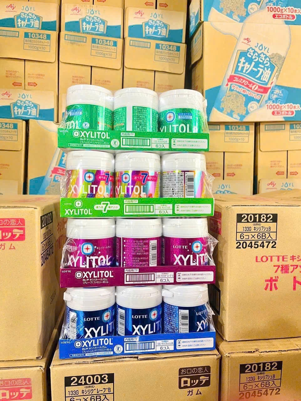 Kẹo cao Su Xylitol Lotte Nhật Bản 133g hương việt quất