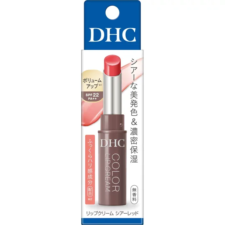 Son dưỡng DHC Color Lip Cream SPF 22PA++ Sheer Red 1.5g