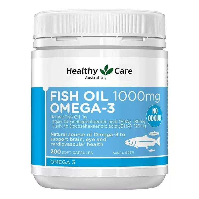 Dầu cá Omega 3 Healthy Care Fish Oil 1000mg của Úc 200v