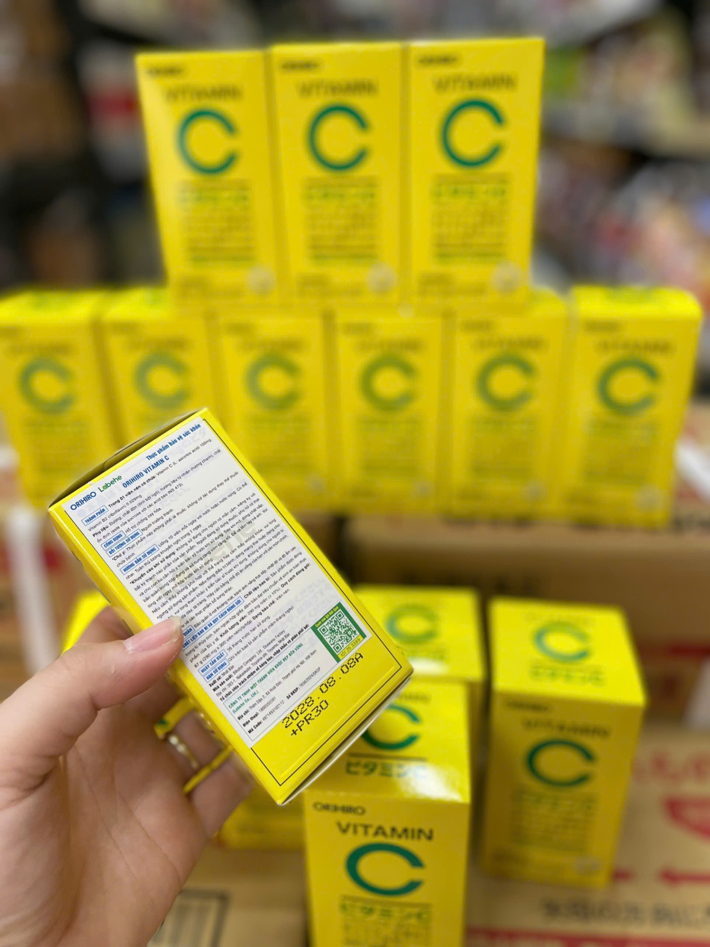 Viên uống bổ sung Vitamin C Orihiro hộp 300 viên