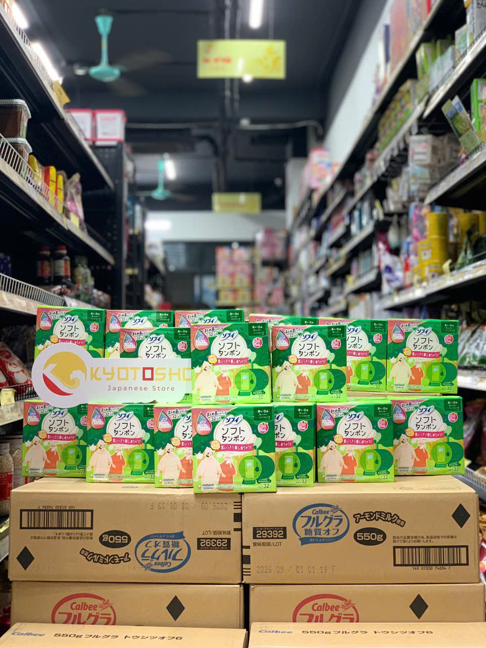 Băng vệ sinh Unicharm Tampon 32 miếng xanh lá (có vừa)