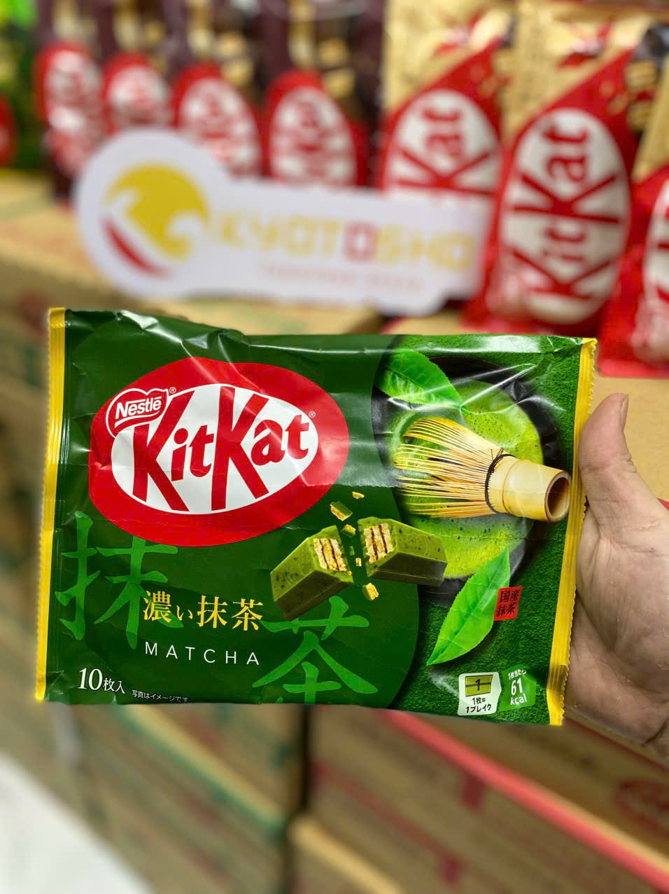 KM MUA 2 TẶNG 1 Bánh Kitkat vị matcha 10 miếng