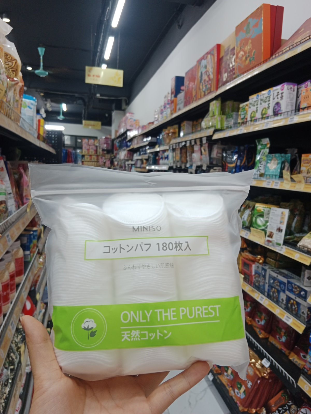 Bông tẩy trang miniso Only 180 miếng VN T98