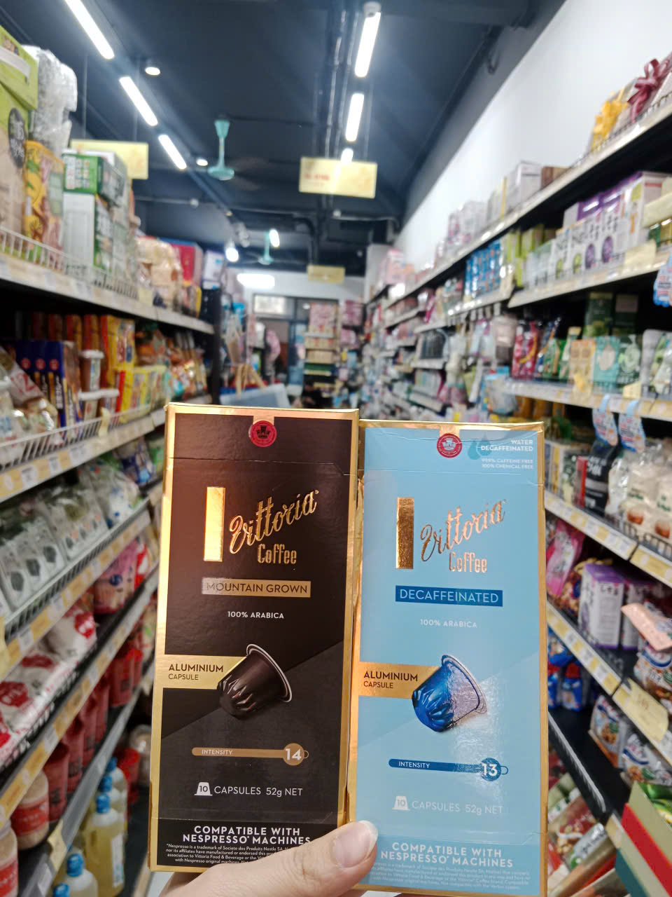 Cafe Vittoria Coffee Capsules Mountain Grown hộp 52g
