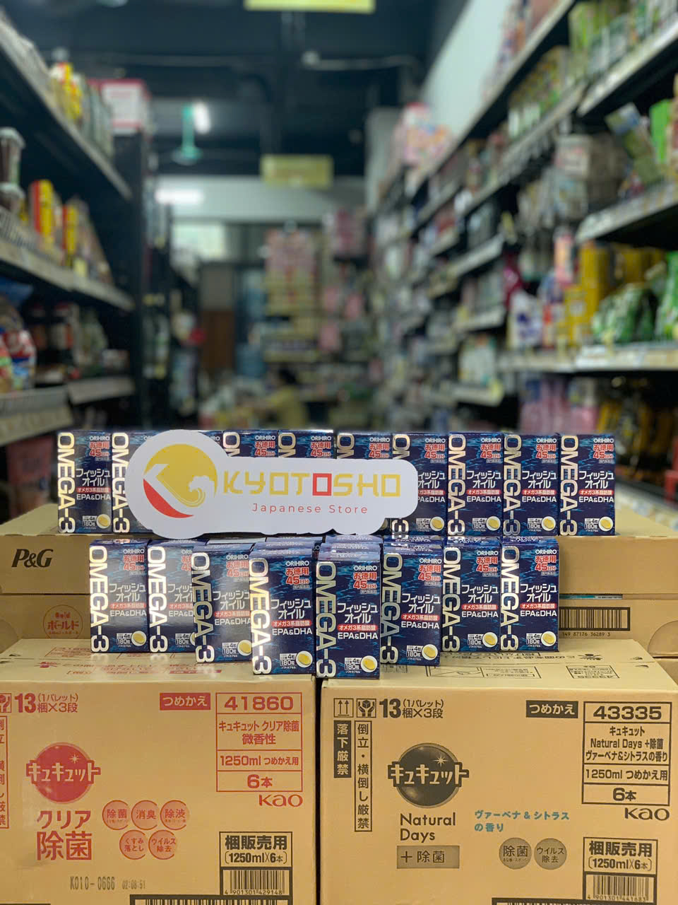 Dầu cá Omega 3 Orihiro 180 viên xanh(T24)