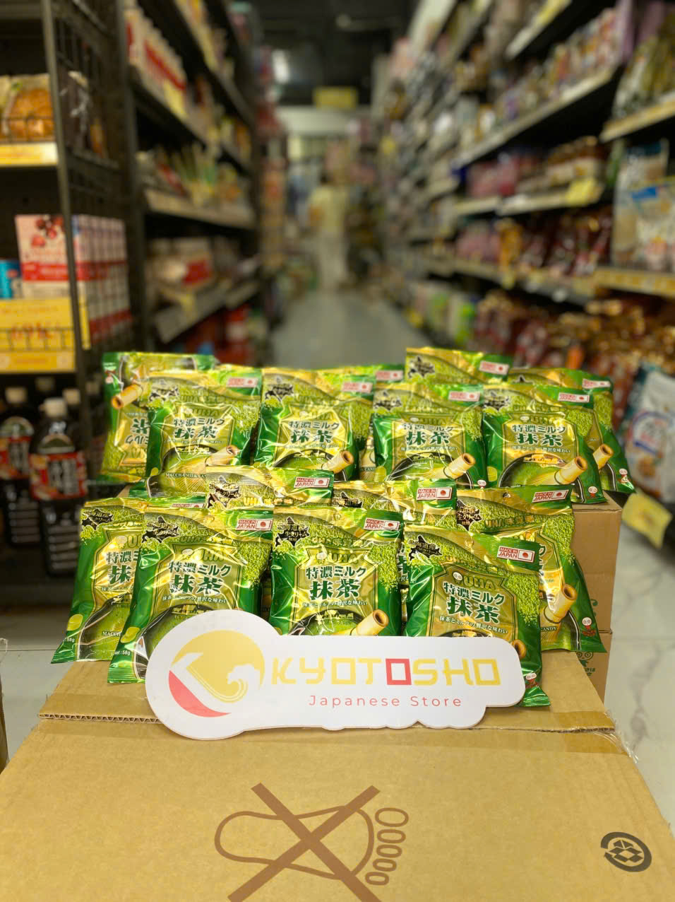 Kẹo sữa trà xanh UHA Maccha 58g