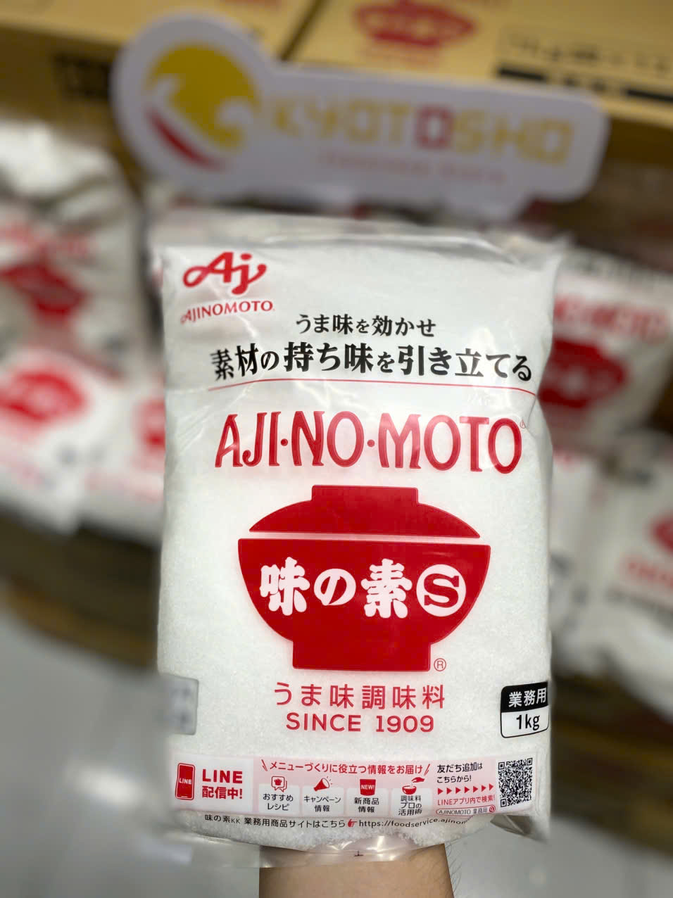 Mỳ chính Ajinomoto 1kg(12g/thùng)