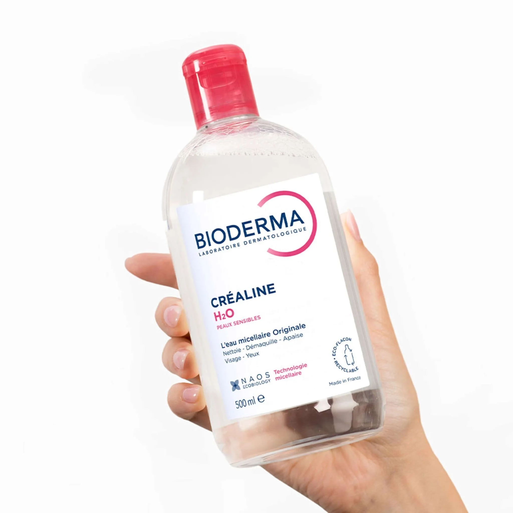 Nước tẩy trang Bioderma Sébium H2O 500ml hồng HNK