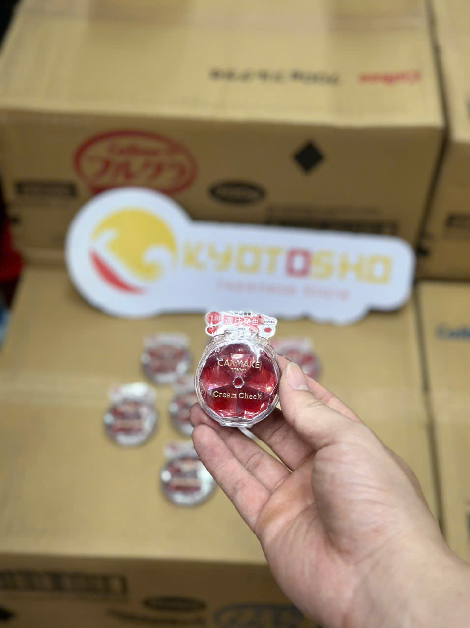 Phấn má hồng Canmake dạng kem tone cam đất - 16