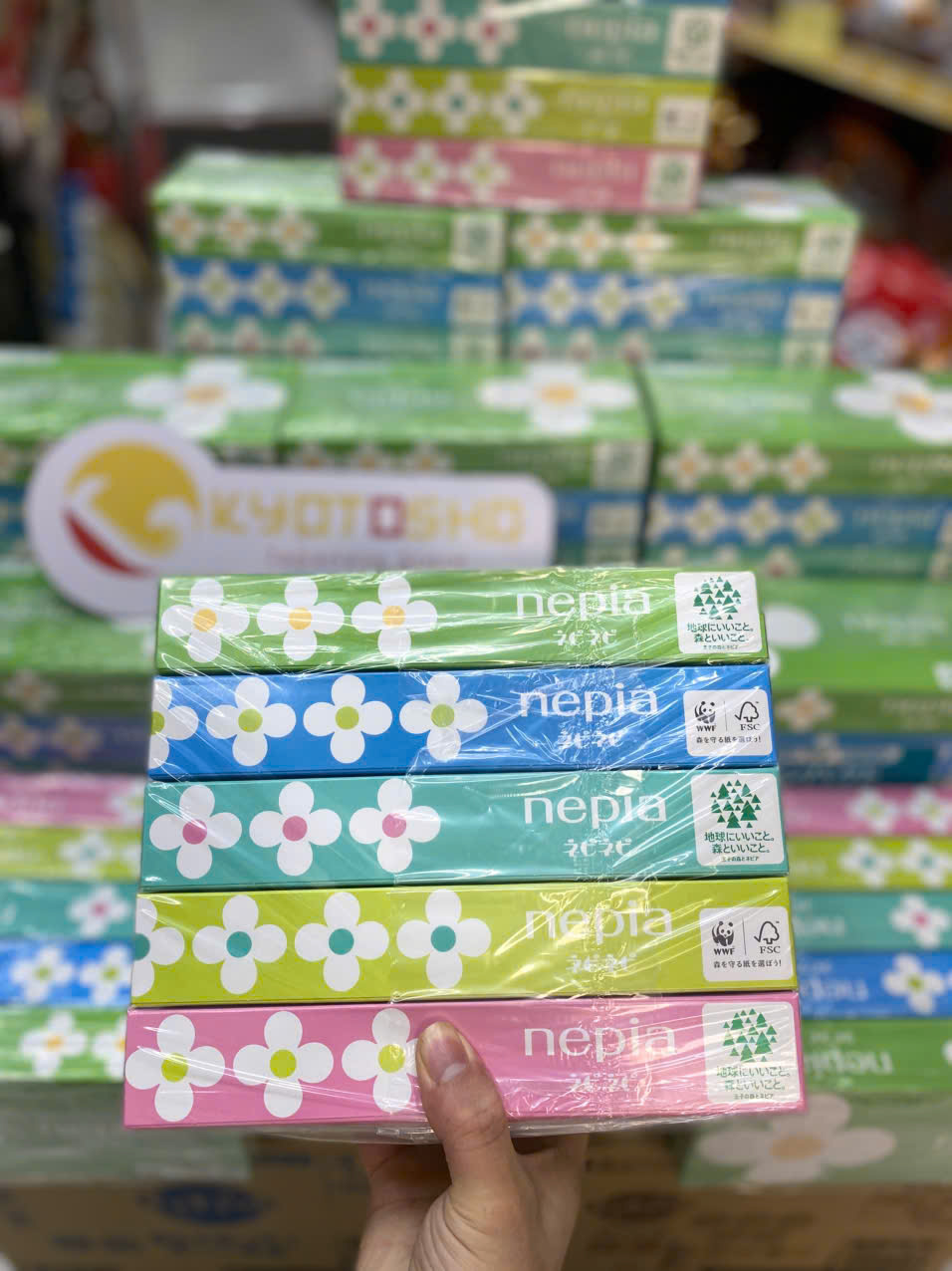 Set 5 giấy hộp Nepia Nhật Bản 150 tờ MM
