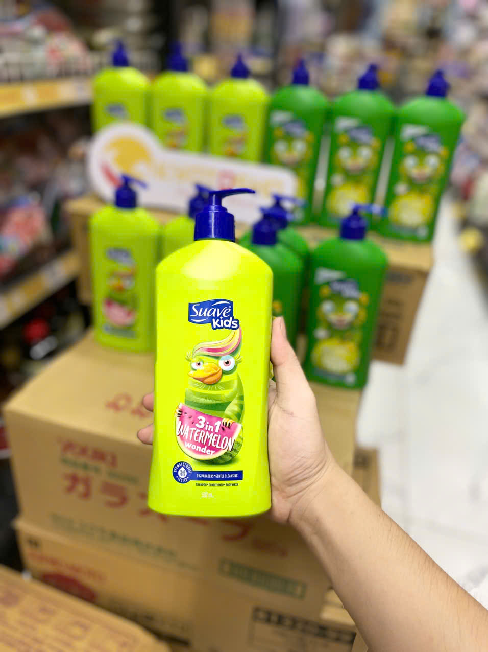 Sữa tắm gội xả cho bé 3in1 Suave Kids hương dưa hấu 532ml
