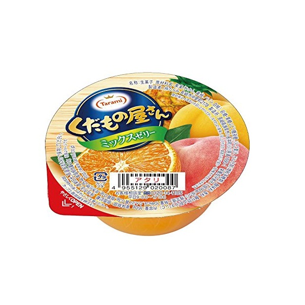 Thạch hoa quả mix cam đào 160g TARAMI Nhật