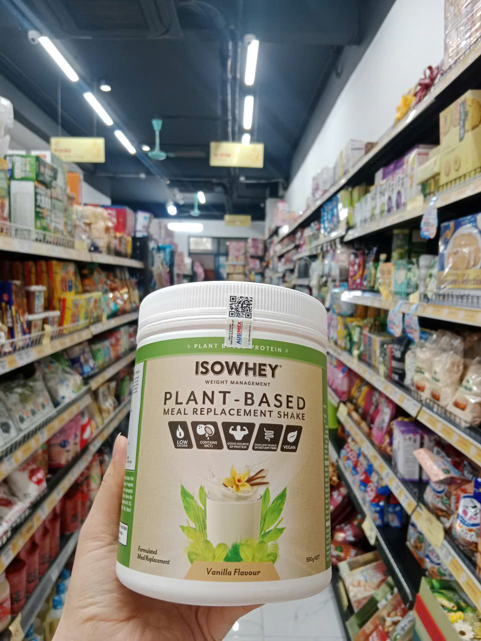 Thưc phẩm bổ sung IsoWhey Plant-Based Meal Replacement Shake vị Vanilla hộp 550g