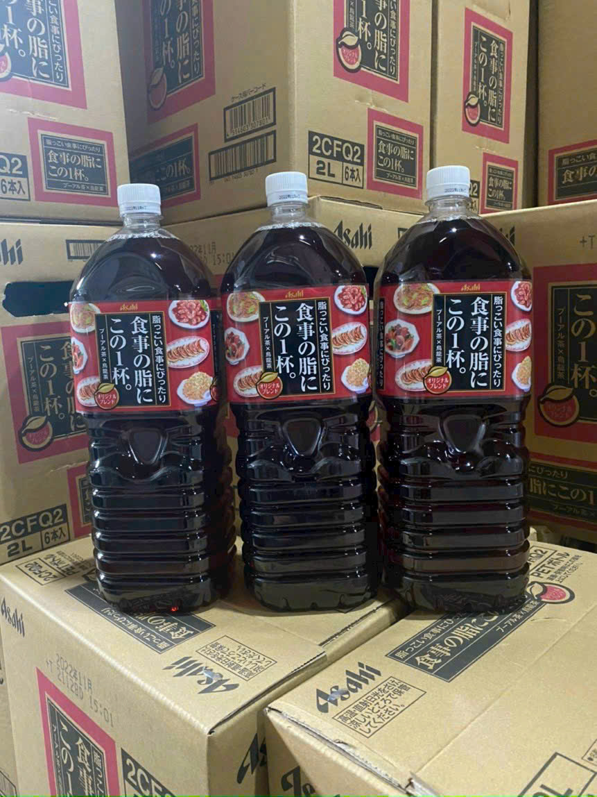Trà ô long giảm mỡ Ashahi chai 2L