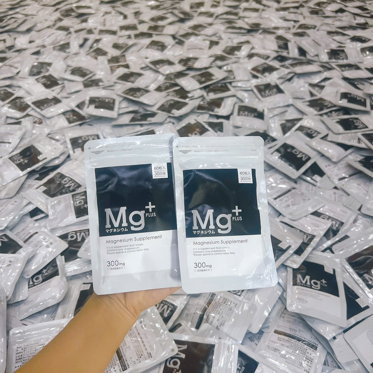 Viên uống bổ sung Magie Magnesium Supplement Mg Plus 60v