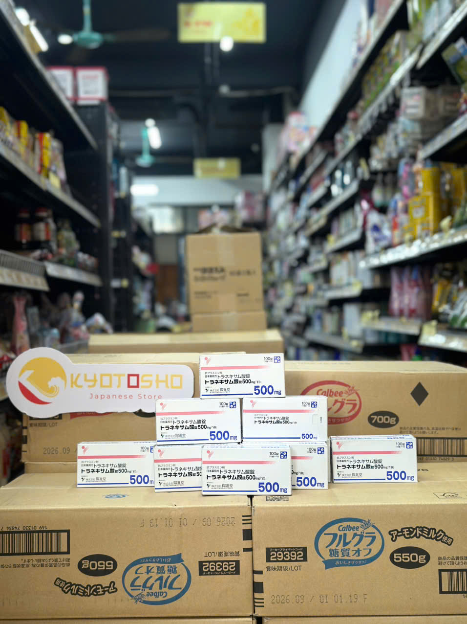 Viên uống trị nám trắng da Transamin 500mg hộp 100v
