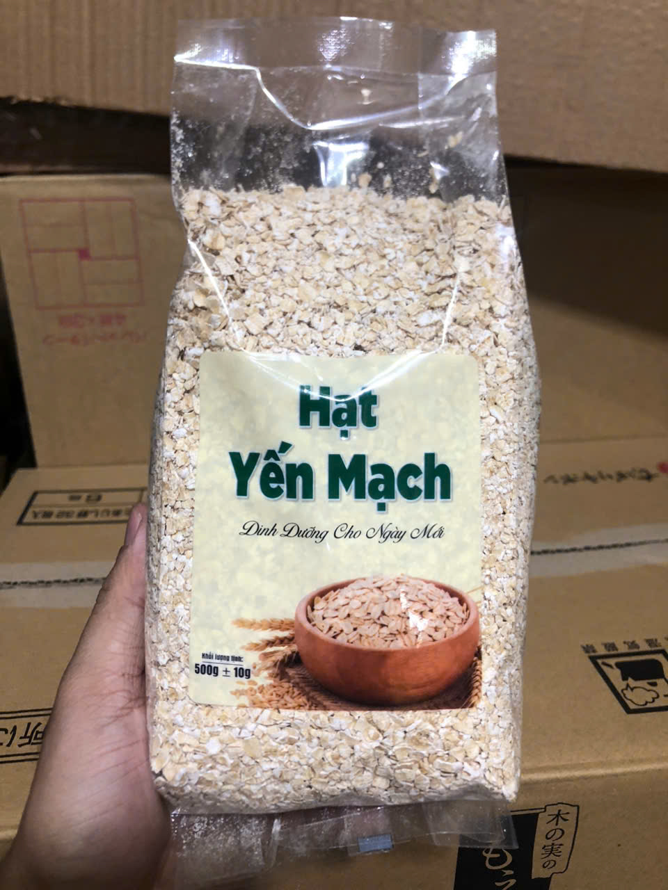 Yến mạch hạt cán 500g Fresh Food