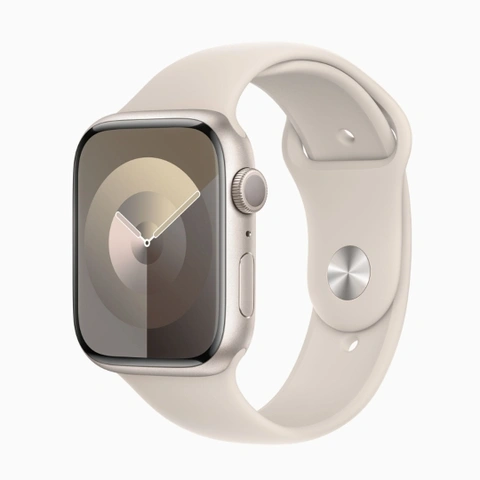 Apple Watch Series 9 - GPS, 41mm - Vỏ Nhôm Dây Cao Su - Un Box 100% - Trắng
