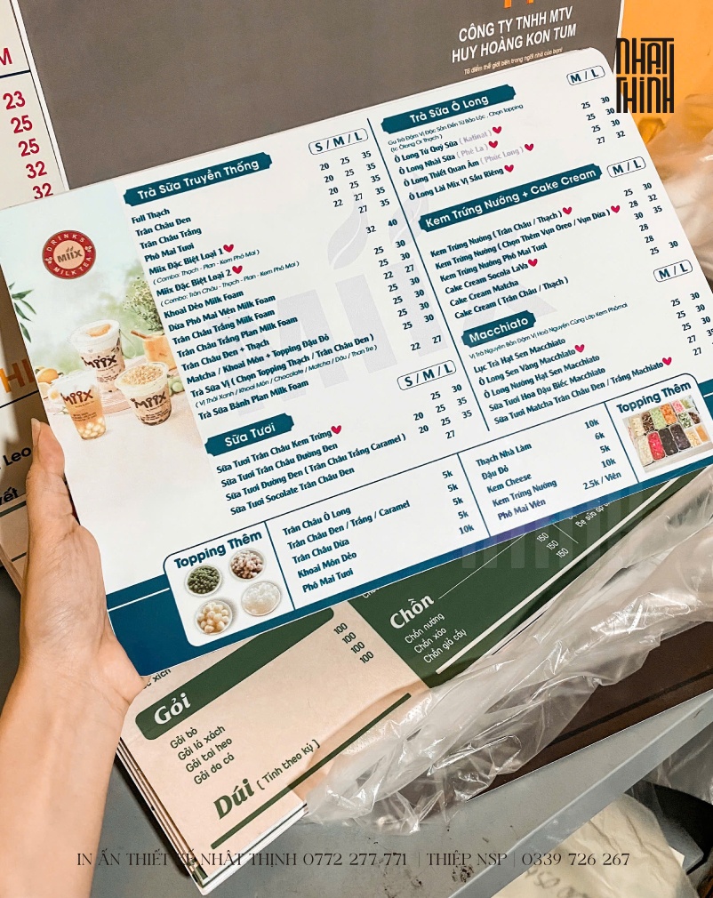 MENU NHỰA NHÁM MS13