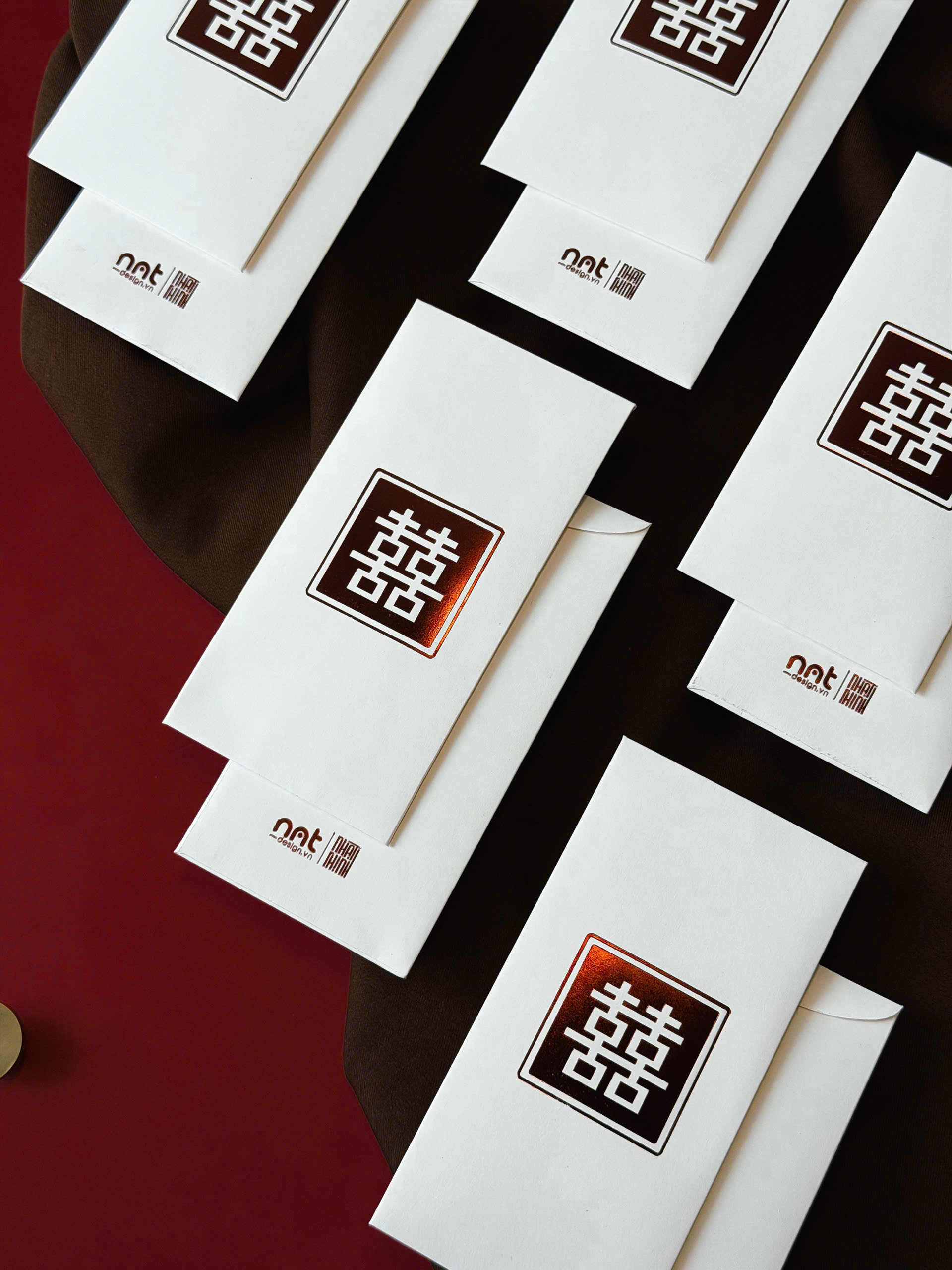 BAO TRẢ DUYÊN CHỮ HỶ ÉP KIM SANG TRỌNG