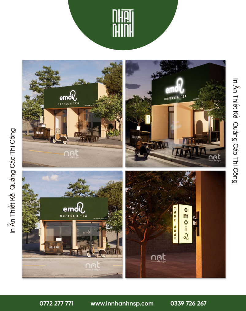 DỰNG 3D - SET UP CAFE EMOI