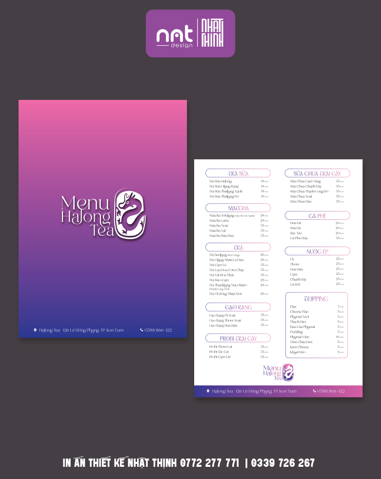 MENU CÀ PHÊ 003