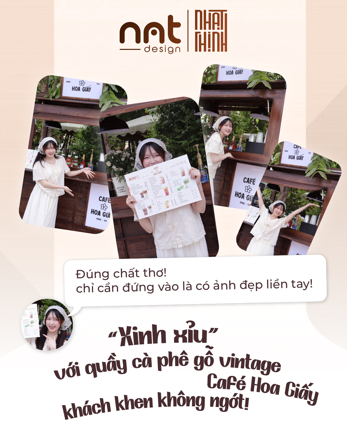 QUẦY CÀ PHÊ GỖ VINTAGE