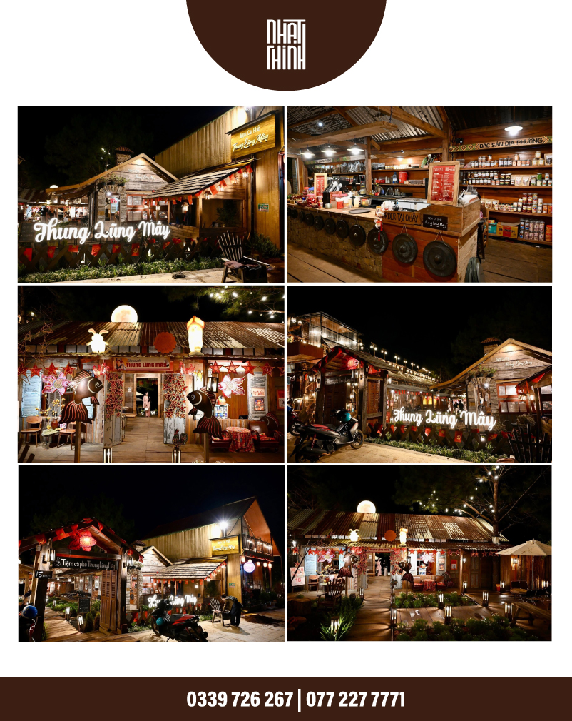 SETUP QUÁN + BẢNG HIỆU + DECOR CHO THUNG LŨNG MÂY