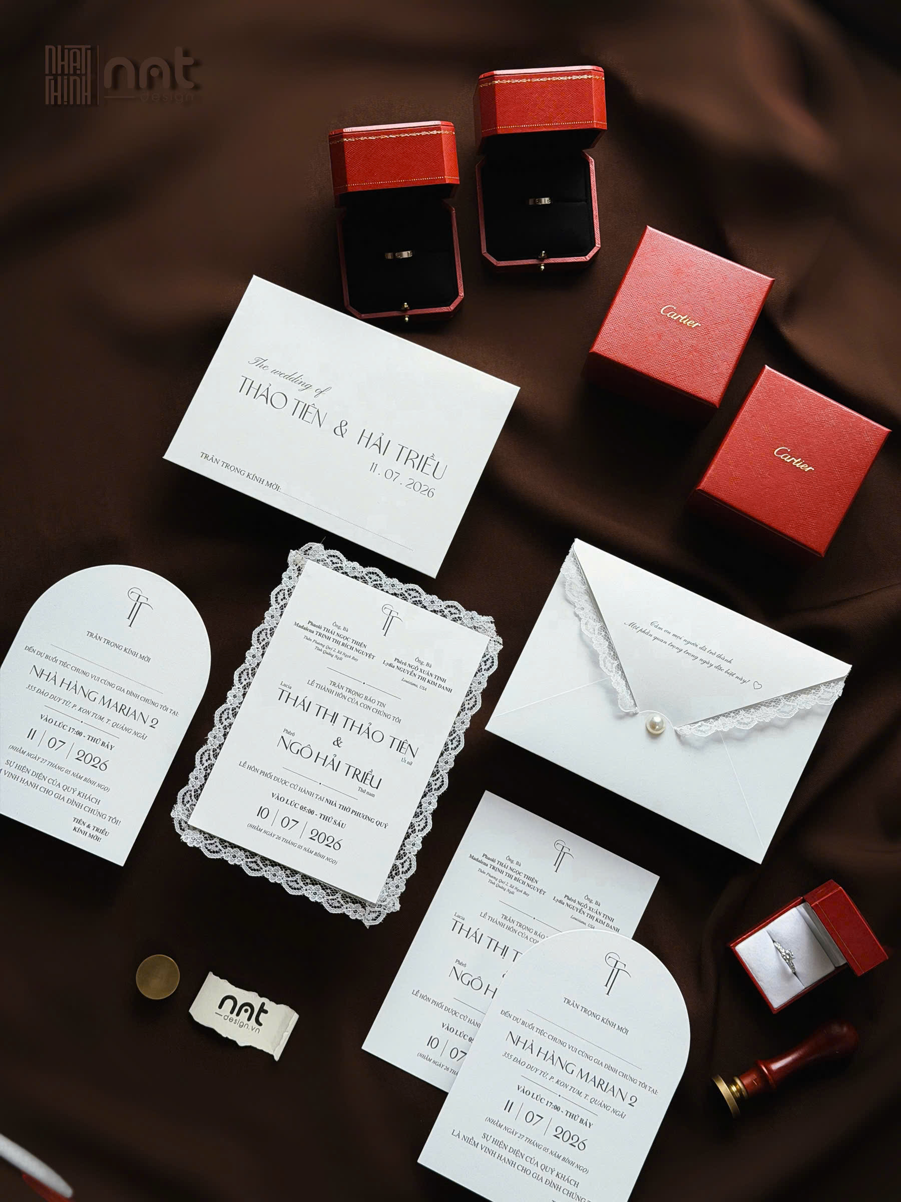 THIỆP CƯỚI ÁNH NHŨ THANH LỊCH