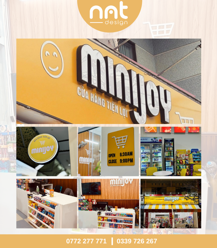 THIẾT KẾ VÀ THI CÔNG CỬA HÀNG TIỆN LỢI MINIJOY