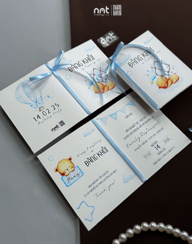 THIỆP SINH NHẬT BALLOON BEAR