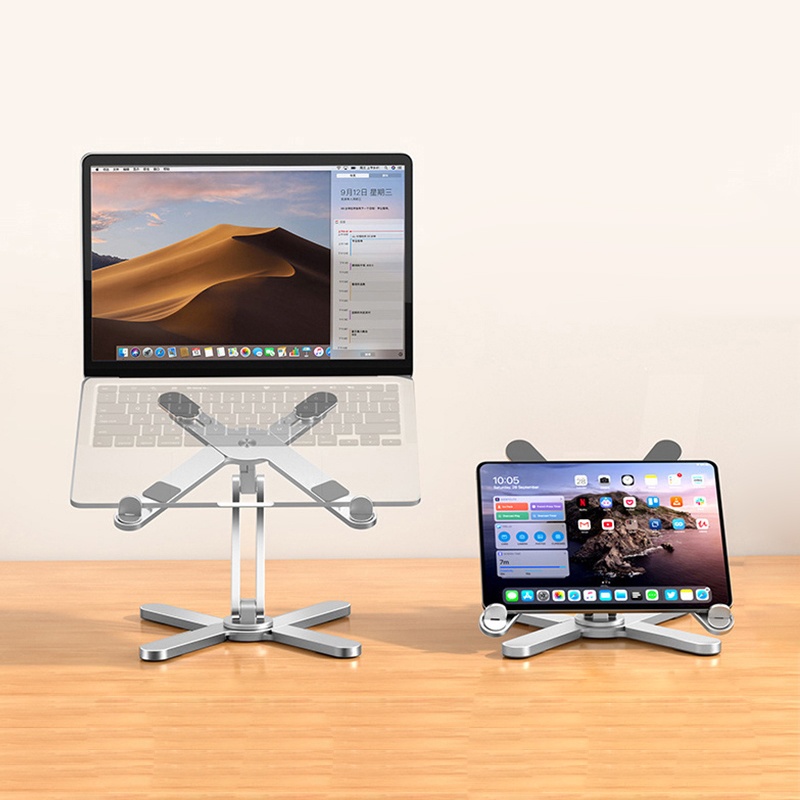 Giá đỡ xoay 360 Hợp kim nhôm chắc chắn cho iPad Macbook Laptop màn hình di động N86
