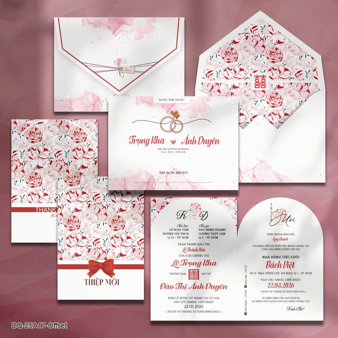 Thiệp Cưới 25A17