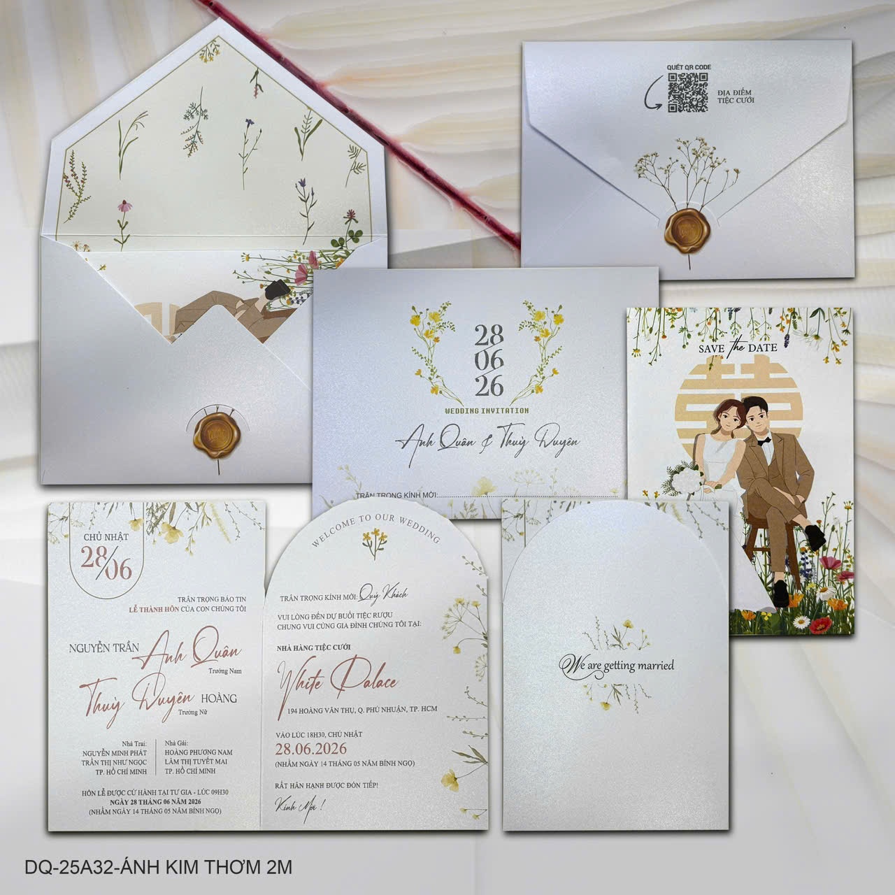 Thiệp cưới Ánh Kim DQ09