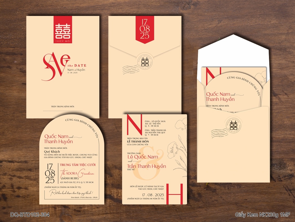 Thiệp cưới 304