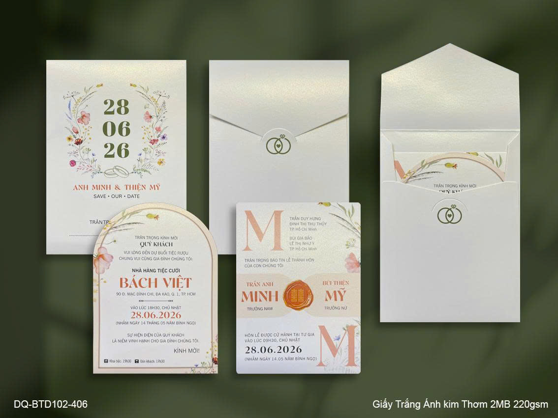 Thiệp cưới 406