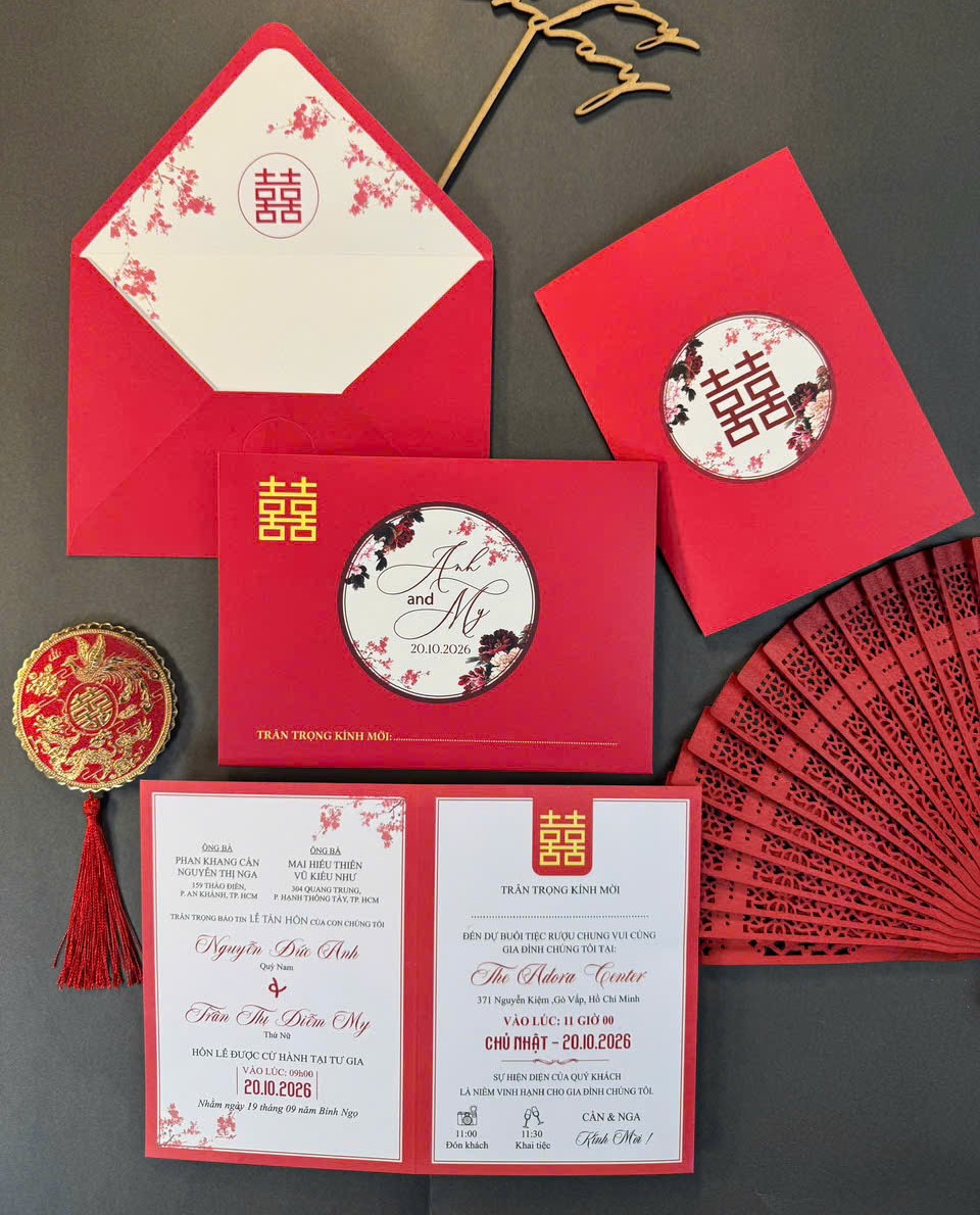 Thiệp cưới QN 1313