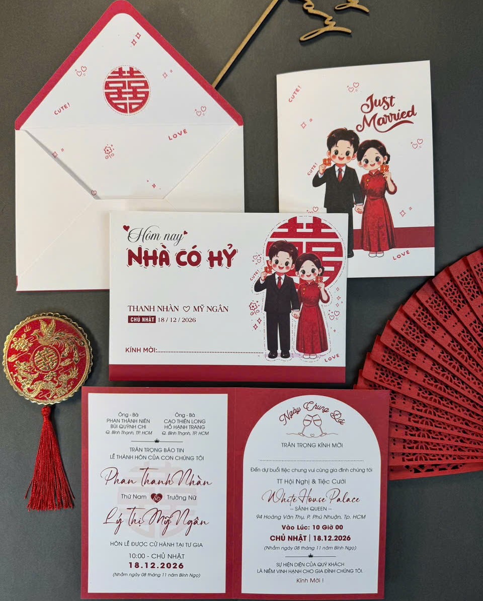 Thiệp cưới QN 1322