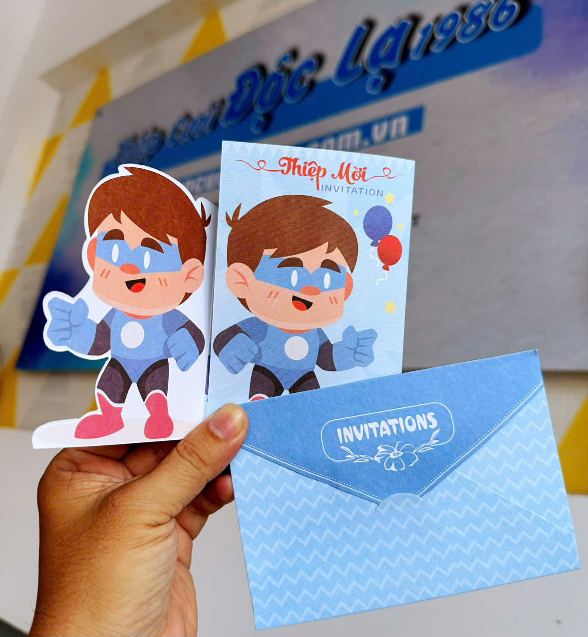 Thiệp sinh nhật SN Siêu nhân