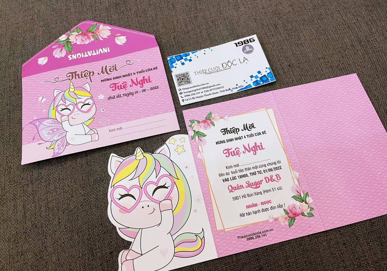 Thiệp sinh nhật SN Ngựa Pony
