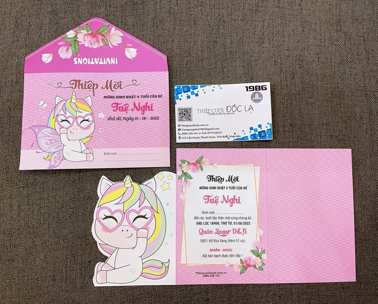 Thiệp sinh nhật SN Ngựa Pony