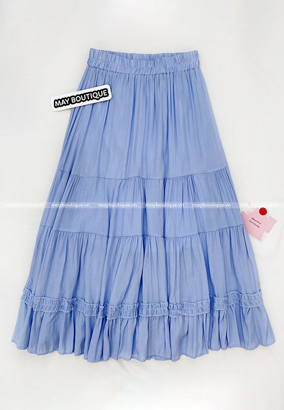 Chân váy thời trang nữ bánh bèo nhún 3 tầng dài cao cấp CV444 | Shopee Việt  Nam